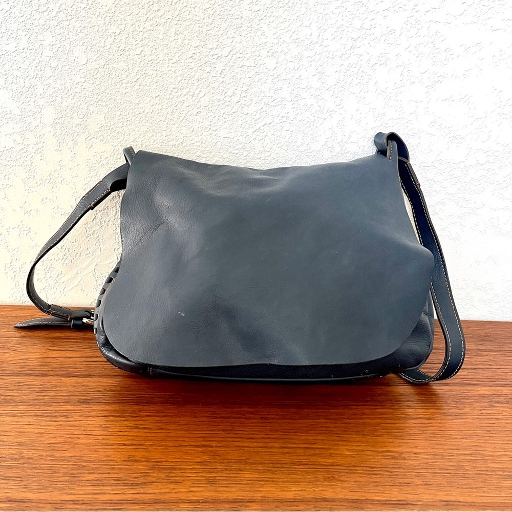 Dooney & Bourke Montecatini Braided Saddle Bag Crossbody in Navy - D&B Italia - Picture 2 of 16